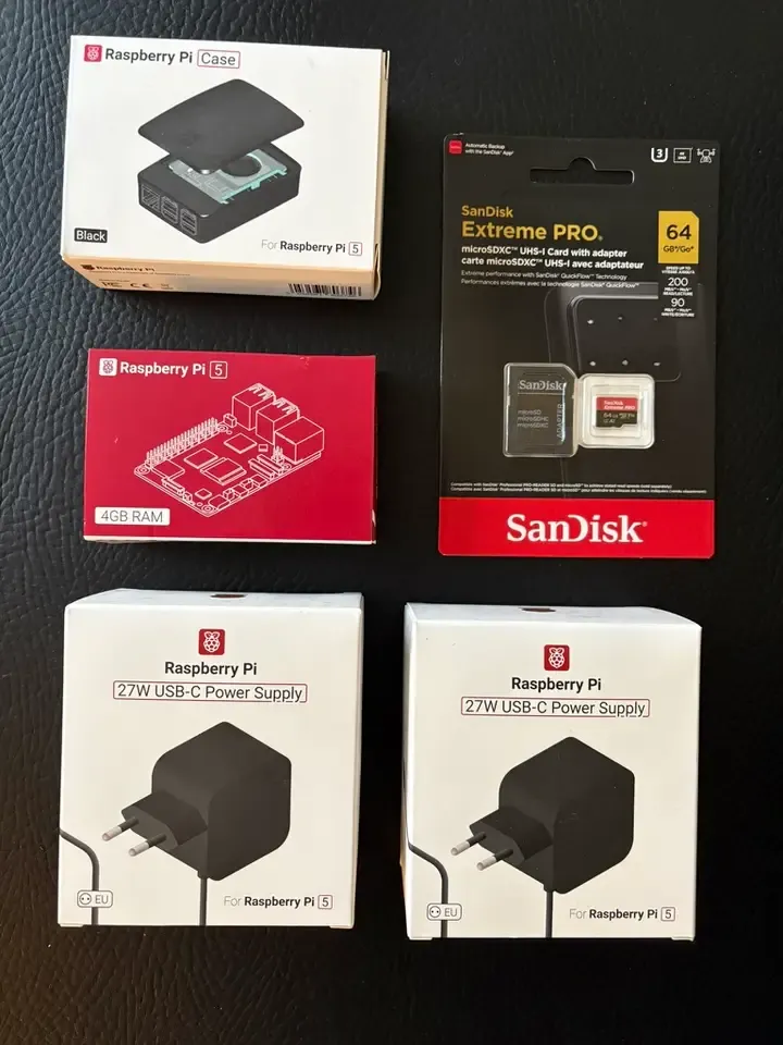 Raspberry Pi 5 kit that will be used for the gateway migration