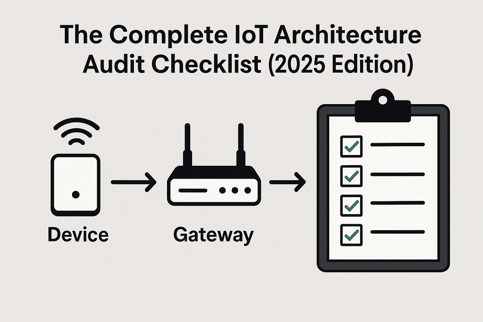 I created a structured IoT Architecture Audit Checklist. It captures the core principles of reliability, security, and observability, and provides a consistent process for evaluating device -> gateway -> cloud pipelines.